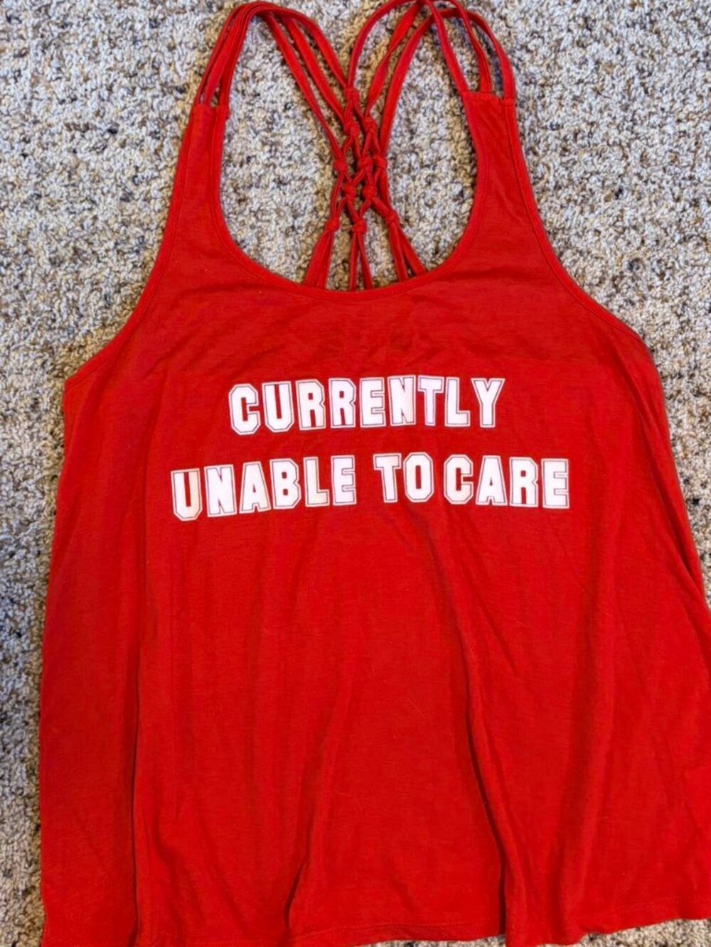 Strappy Red Sassy Beach Tank Top